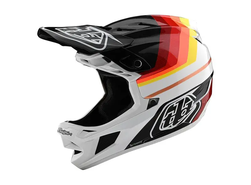 Troy Lee Designs D4 Carbon Full Face Helmet - Mirage - Black-Red - 2020 1