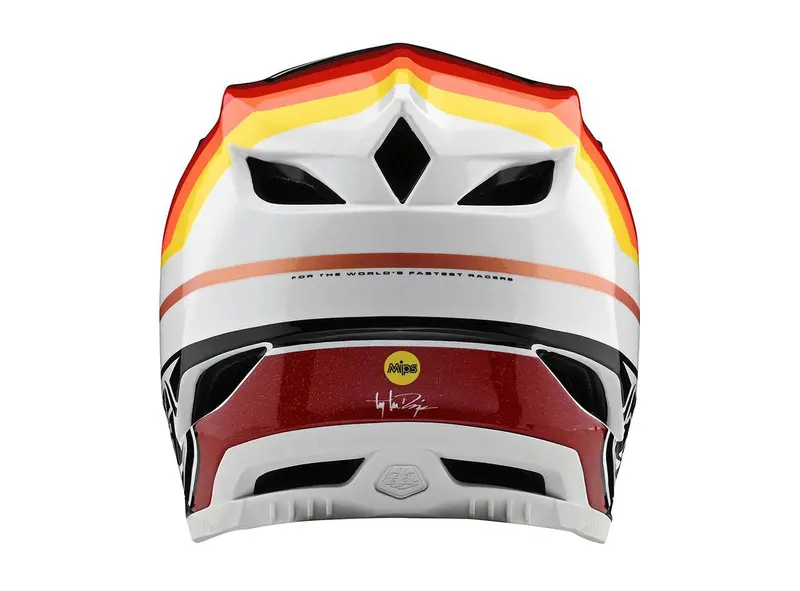 Troy Lee Designs D4 Carbon Full Face Helmet - Mirage - Black-Red - 2020 2
