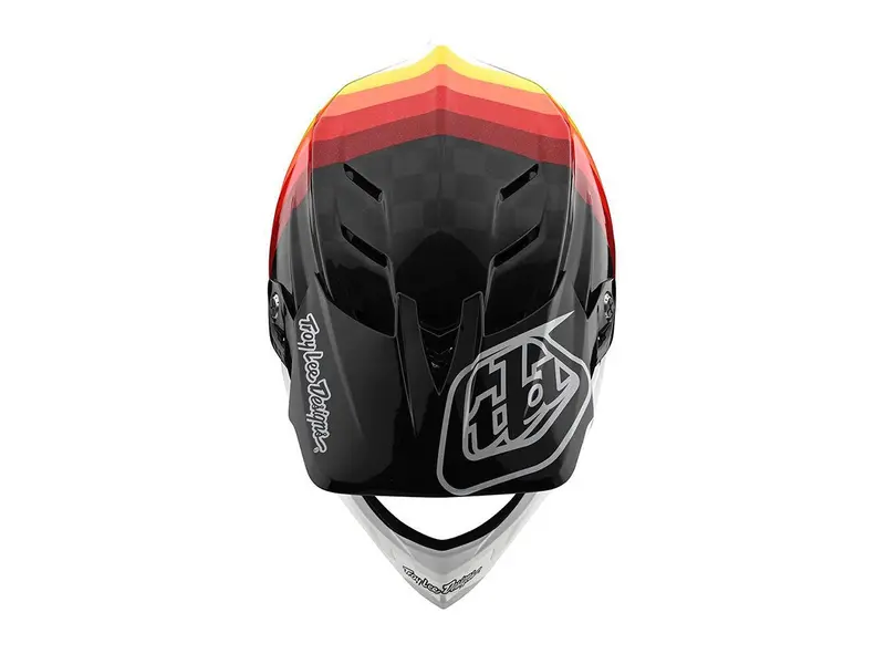Troy Lee Designs D4 Carbon Full Face Helmet - Mirage - Black-Red - 2020 3