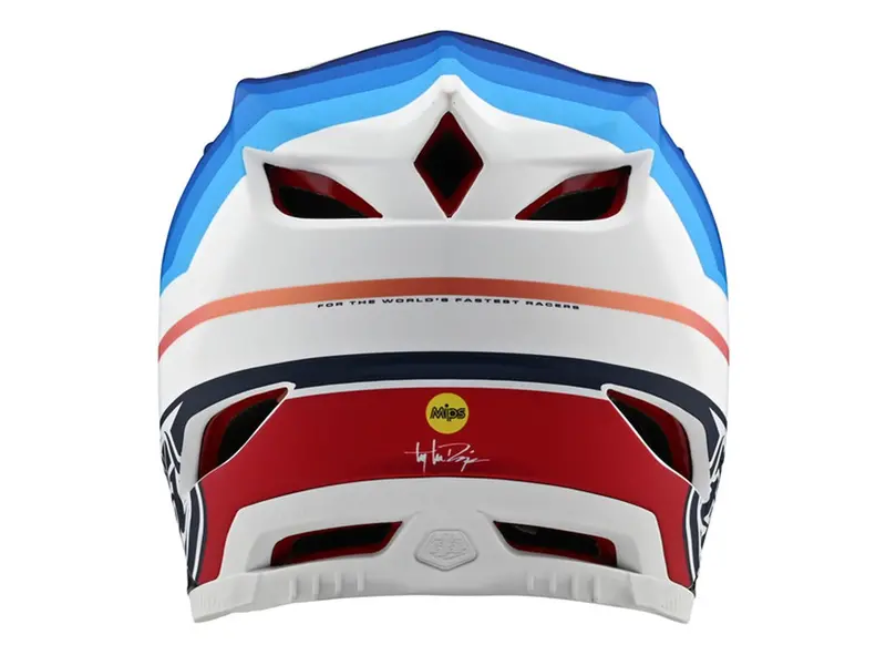 Troy Lee Designs D4 Carbon Full Face Helmet - Mirage - Navy-White - 2020 2
