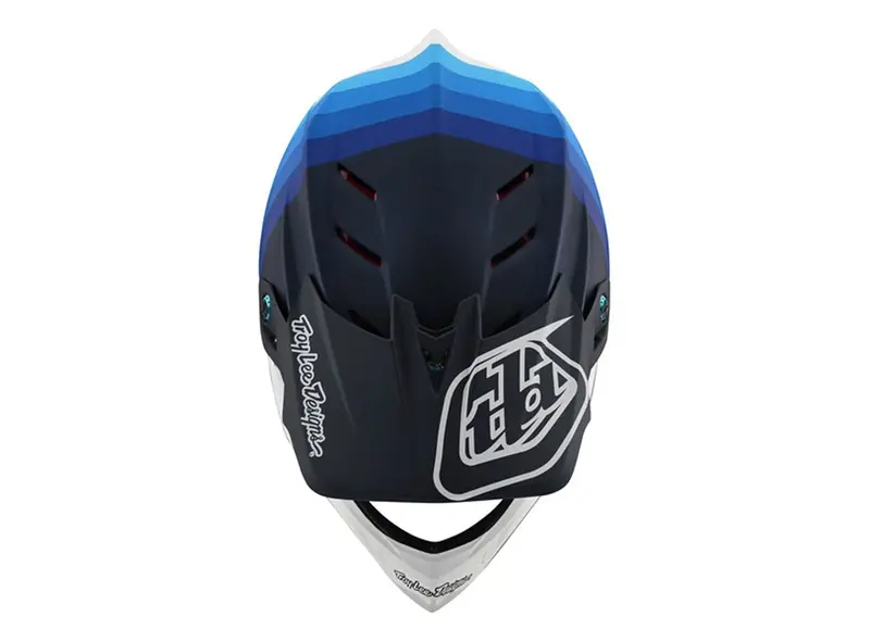 Troy Lee Designs D4 Carbon Full Face Helmet - Mirage - Navy-White - 2020 3