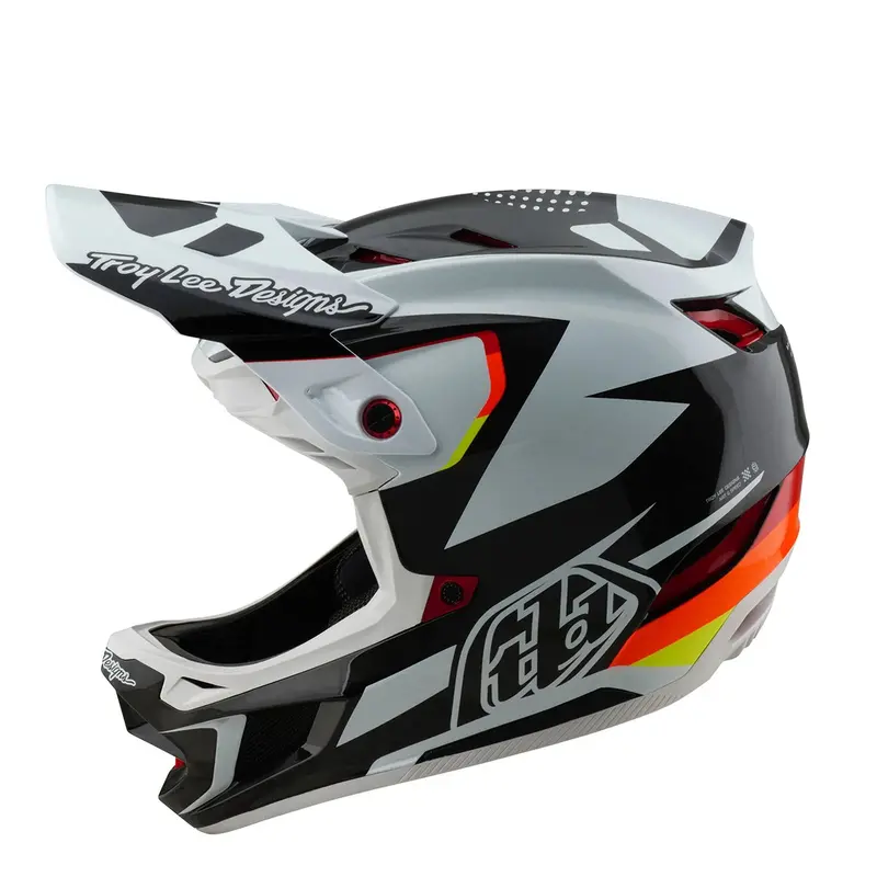 Troy Lee Designs D4 Carbon Full Face Helmet - Optic - Black 1