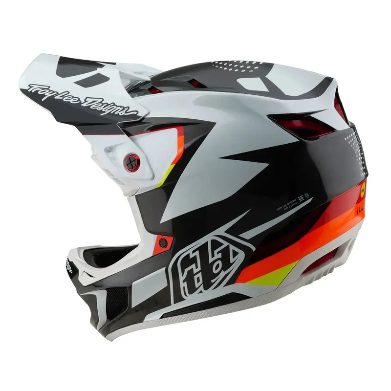 Troy Lee Designs D4 Carbon Full Face Helmet - Optic - Black 2
