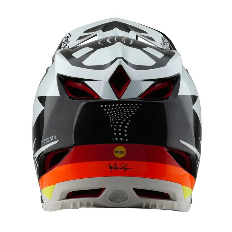 Troy Lee Designs D4 Carbon Full Face Helmet - Optic - Black 3