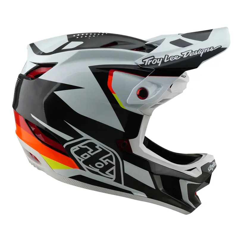 Troy Lee Designs D4 Carbon Full Face Helmet - Optic - Black 5
