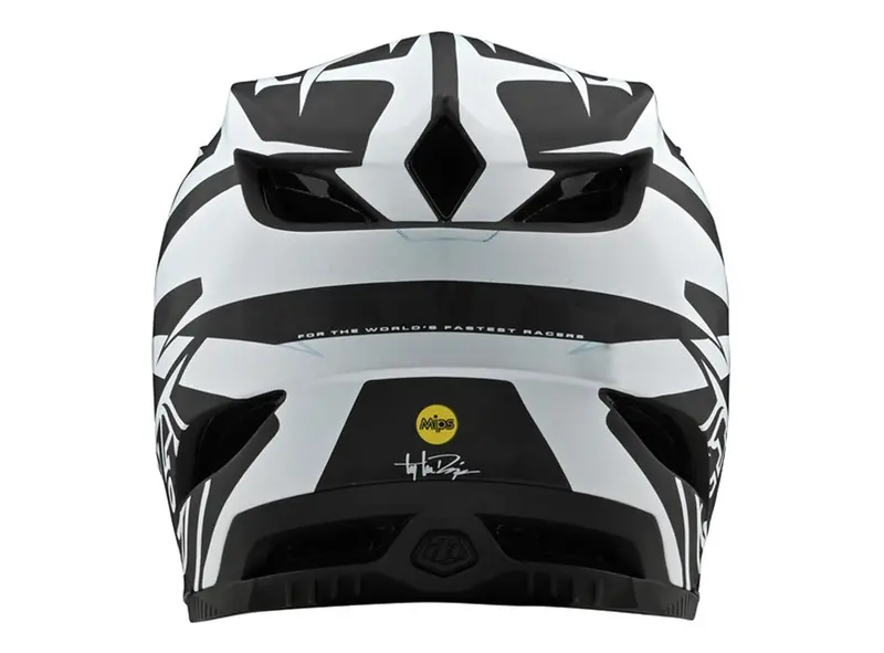 Troy Lee Designs D4 Carbon Full Face Helmet - Slash - Black-White - 2020 2