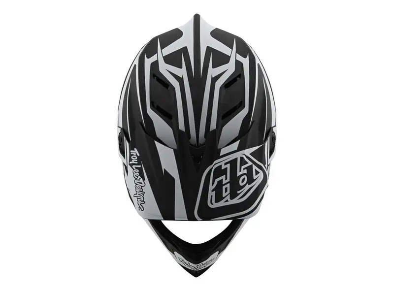 Troy Lee Designs D4 Carbon Full Face Helmet - Slash - Black-White - 2020 3