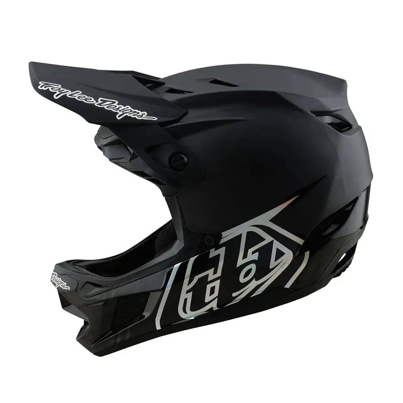 Troy Lee Designs D4 Carbon Full Face Helmet - Stealth - Black 1