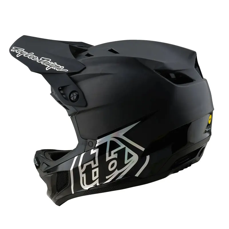 Troy Lee Designs D4 Carbon Full Face Helmet - Stealth - Black 2