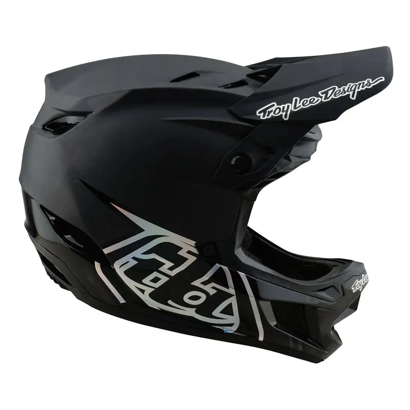Troy Lee Designs D4 Carbon Full Face Helmet - Stealth - Black 5