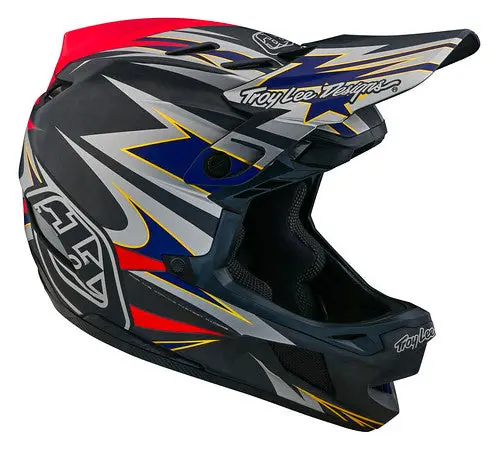 Troy Lee Designs D4 Carbon Full Face Helmet With Mips - Inferno - Gray 1
