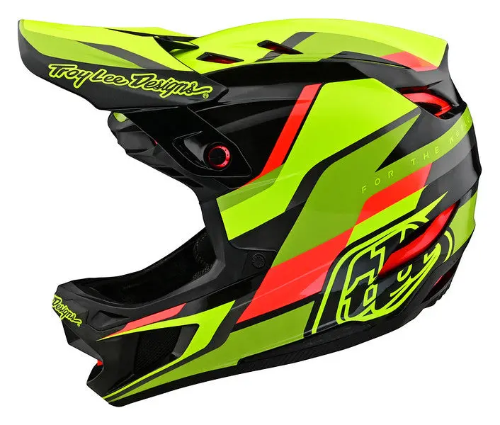 Troy Lee Designs D4 Carbon Full Face Helmet With Mips - Omega - Black-Yellow 5