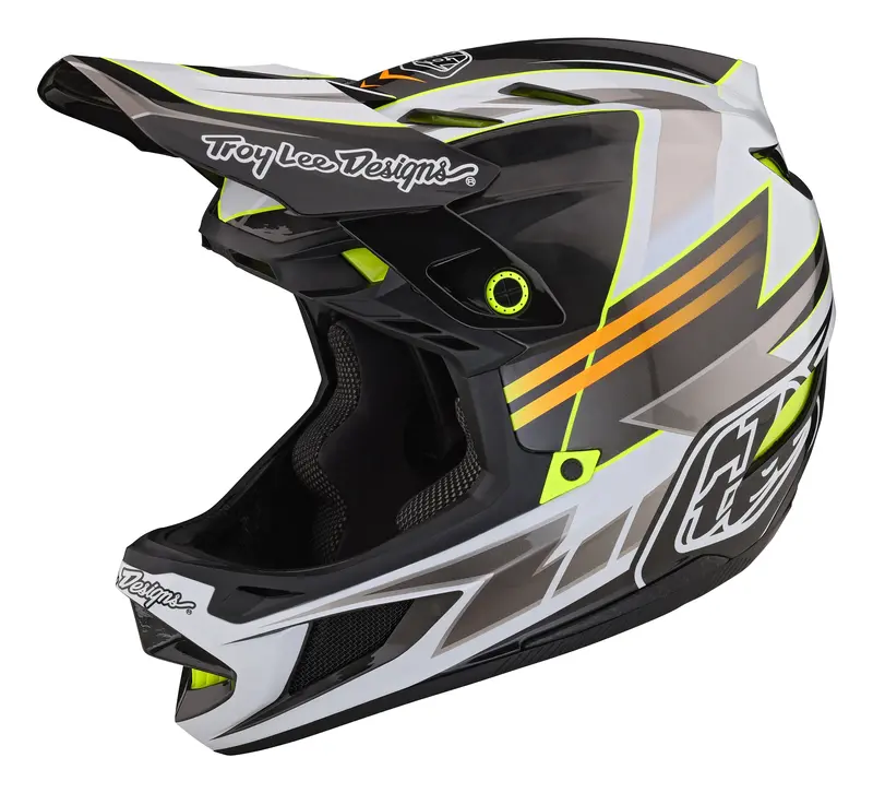 Troy Lee Designs D4 Carbon Full Face Helmet With Mips - Saber - Gray - 2023 1