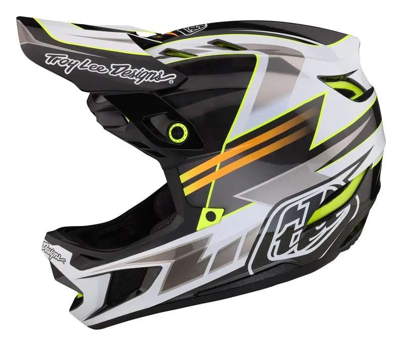Troy Lee Designs D4 Carbon Full Face Helmet With Mips - Saber - Gray - 2023 2