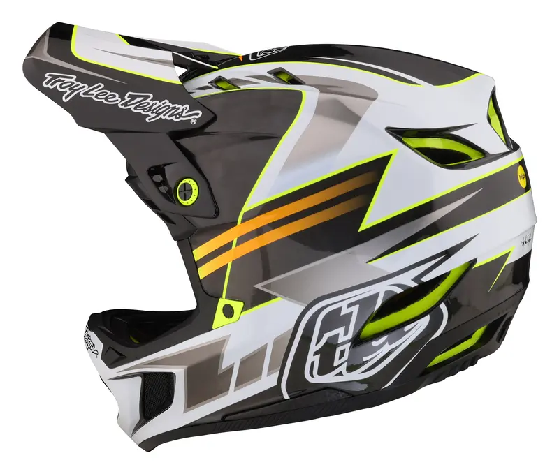 Troy Lee Designs D4 Carbon Full Face Helmet With Mips - Saber - Gray - 2023 3
