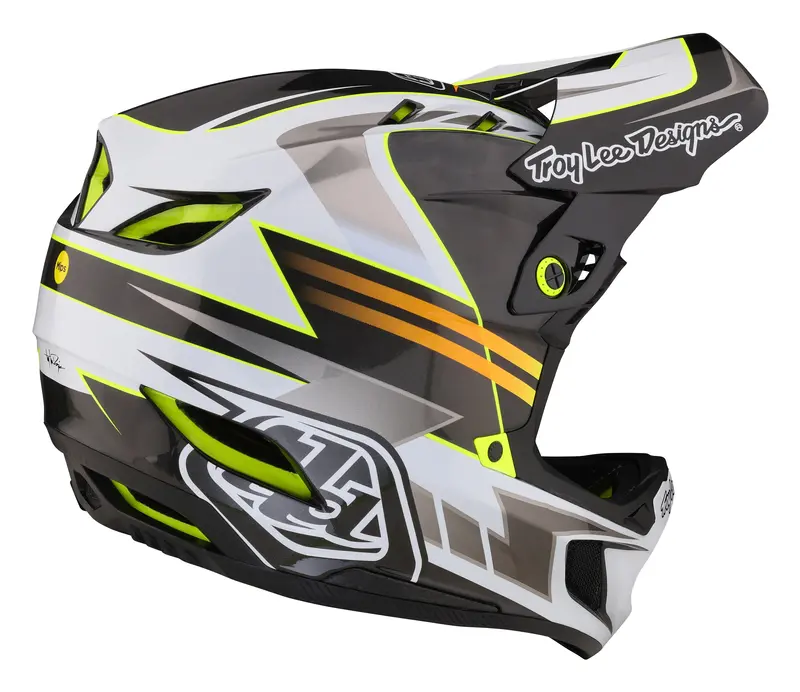 Troy Lee Designs D4 Carbon Full Face Helmet With Mips - Saber - Gray - 2023 4