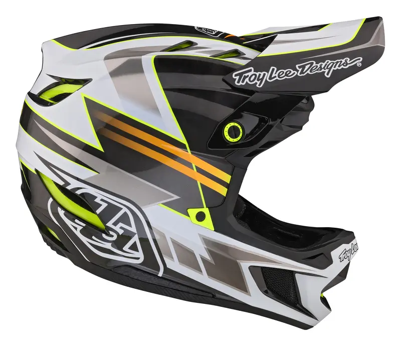 Troy Lee Designs D4 Carbon Full Face Helmet With Mips - Saber - Gray - 2023 5