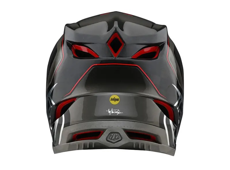 Troy Lee Designs D4 Carbon Mips Full Face Helmet - Exile - Gray - 2021 2