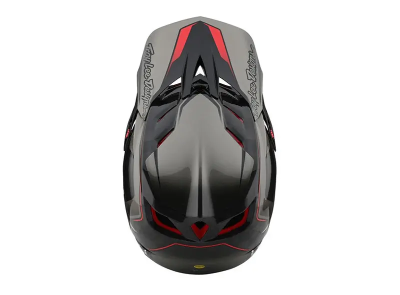 Troy Lee Designs D4 Carbon Mips Full Face Helmet - Exile - Gray - 2021 3