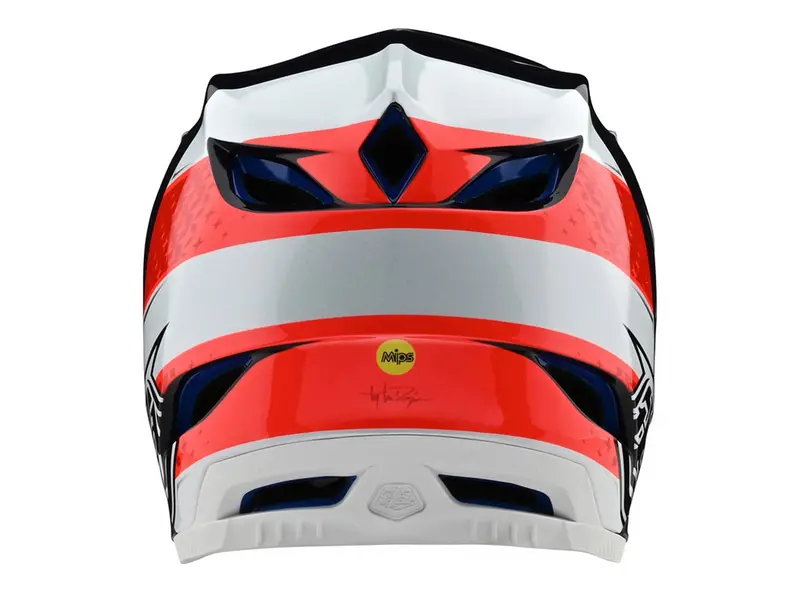 Troy Lee Designs D4 Composite Full Face Helmet - Freedom 2.0 - Red-White - 2020 3