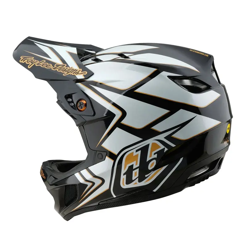 Troy Lee Designs D4 Composite Full Face Helmet - Ghostwing - White 2