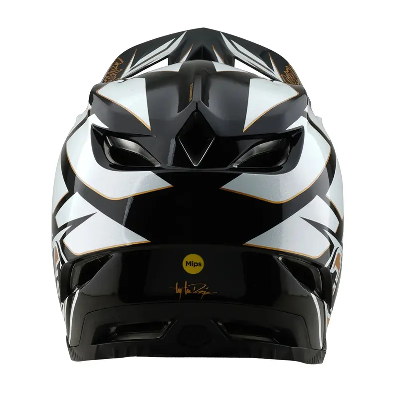 Troy Lee Designs D4 Composite Full Face Helmet - Ghostwing - White 3