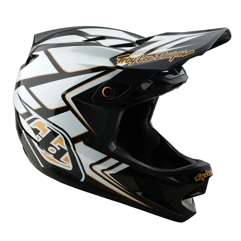 Troy Lee Designs D4 Composite Full Face Helmet - Ghostwing - White 6