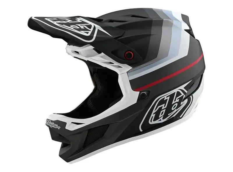 Troy Lee Designs D4 Composite Full Face Helmet - Mirage - Black-Silver - 2020 1