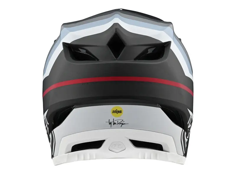Troy Lee Designs D4 Composite Full Face Helmet - Mirage - Black-Silver - 2020 3