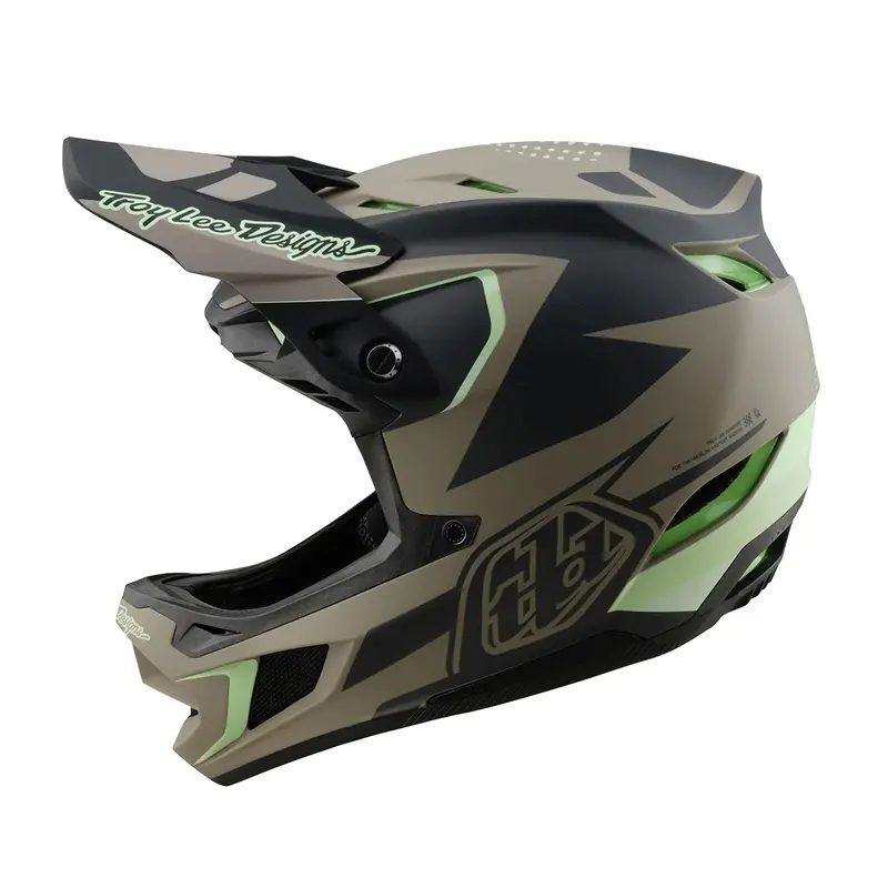 Troy Lee Designs D4 Composite Full Face Helmet - Optic - Timber 1