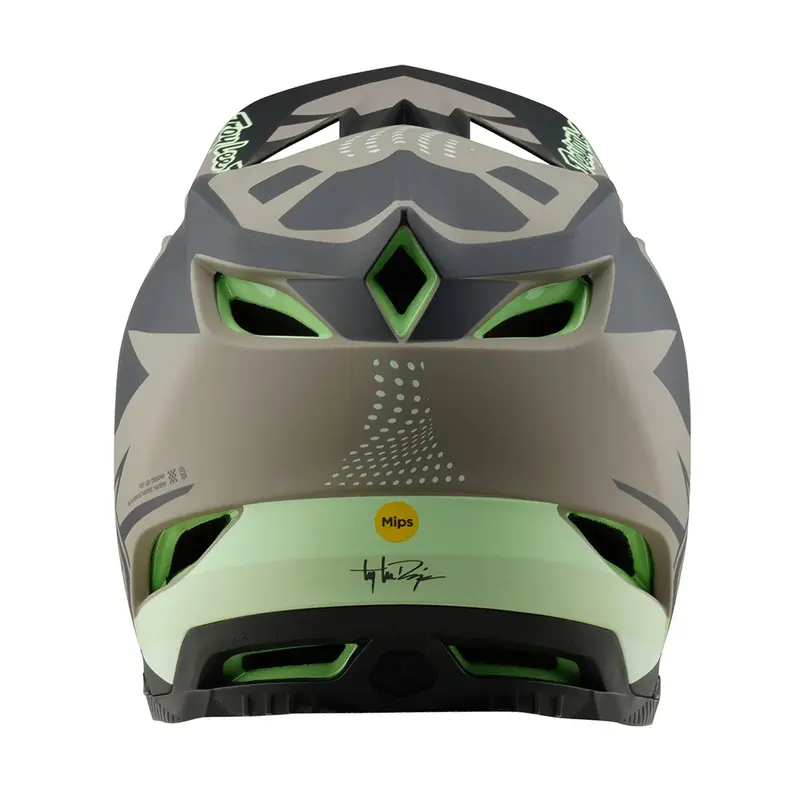 Troy Lee Designs D4 Composite Full Face Helmet - Optic - Timber 3