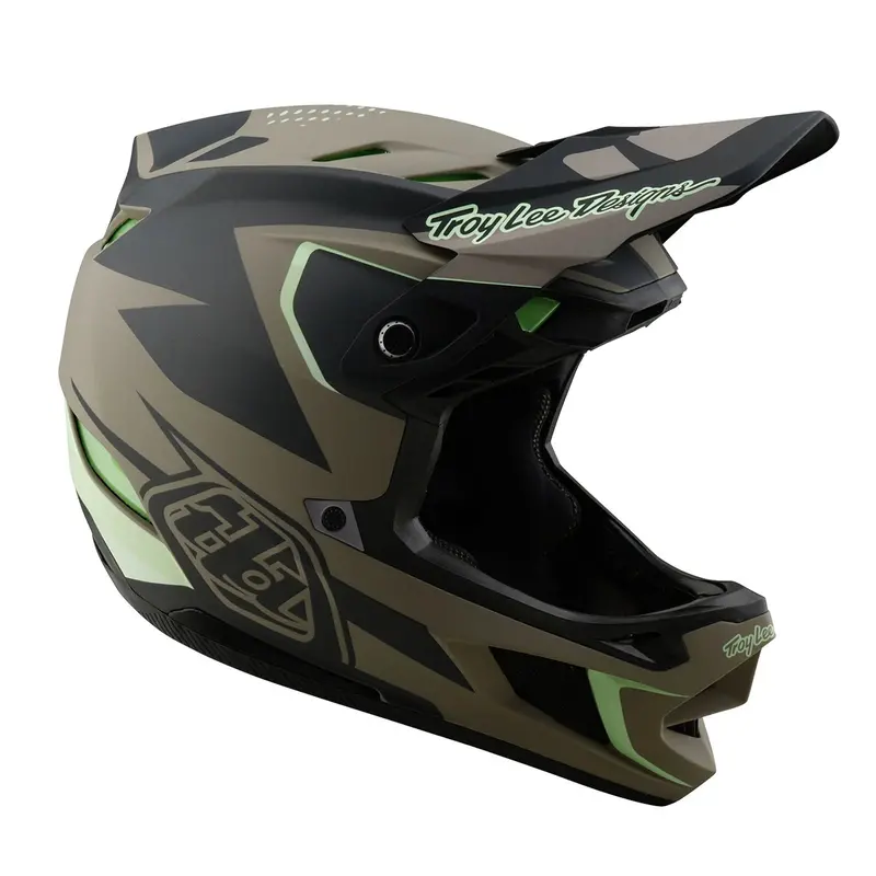 Troy Lee Designs D4 Composite Full Face Helmet - Optic - Timber 6