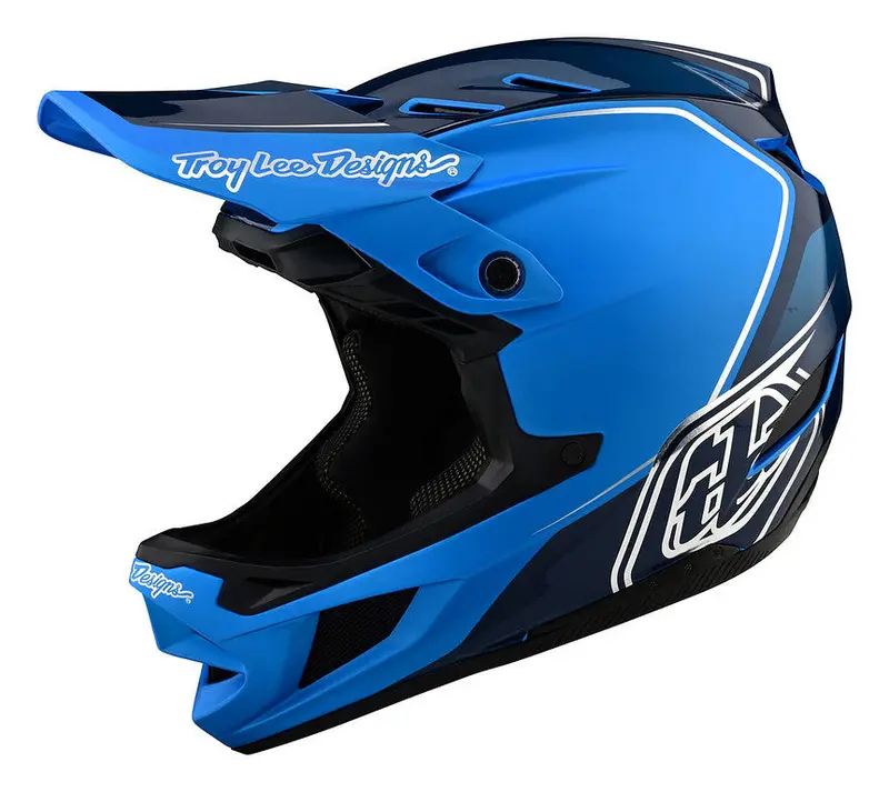 Troy Lee Designs D4 Composite Full Face Helmet - Shadow - Blue - 2022 1