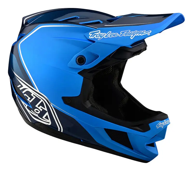 Troy Lee Designs D4 Composite Full Face Helmet - Shadow - Blue - 2022 2