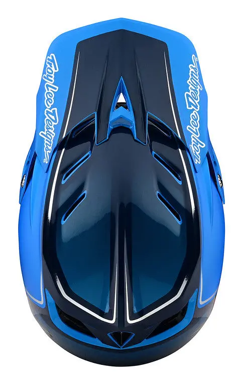Troy Lee Designs D4 Composite Full Face Helmet - Shadow - Blue - 2022 4