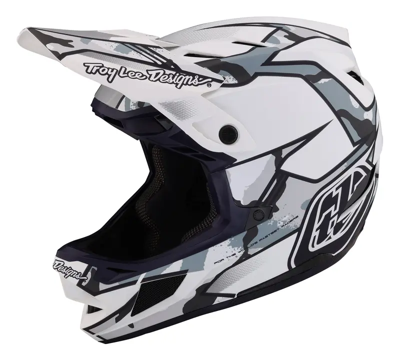 Troy Lee Designs D4 Composite Full Face Helmet With Mips - Matrix Camo - White - 2023 1