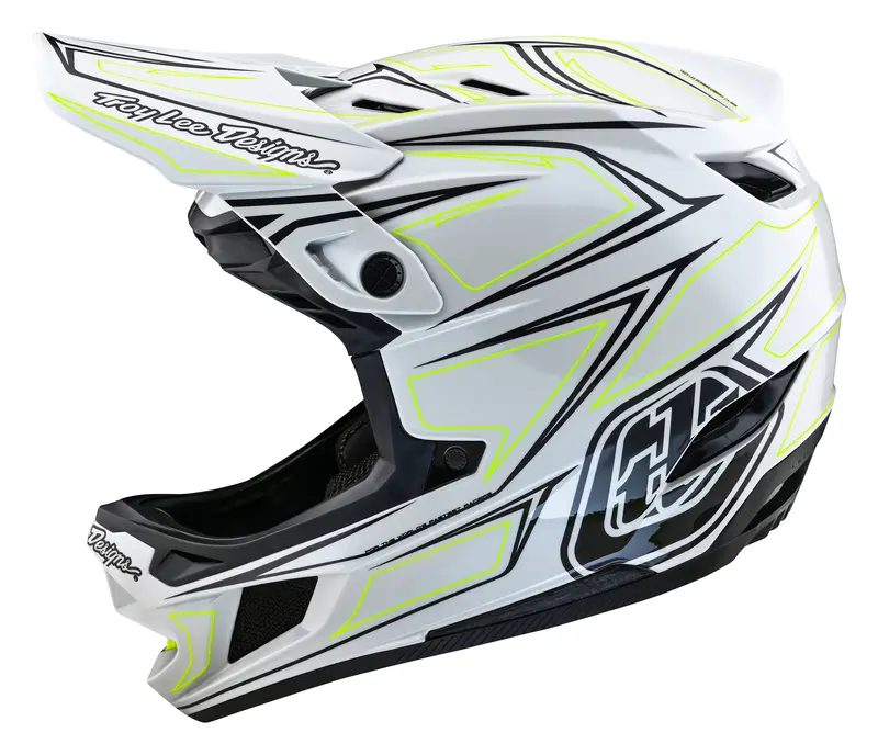 Troy Lee Designs D4 Composite Full Face Helmet With Mips - Pinned - Light Gray 2