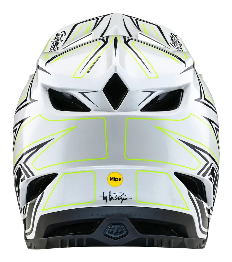 Troy Lee Designs D4 Composite Full Face Helmet With Mips - Pinned - Light Gray 4