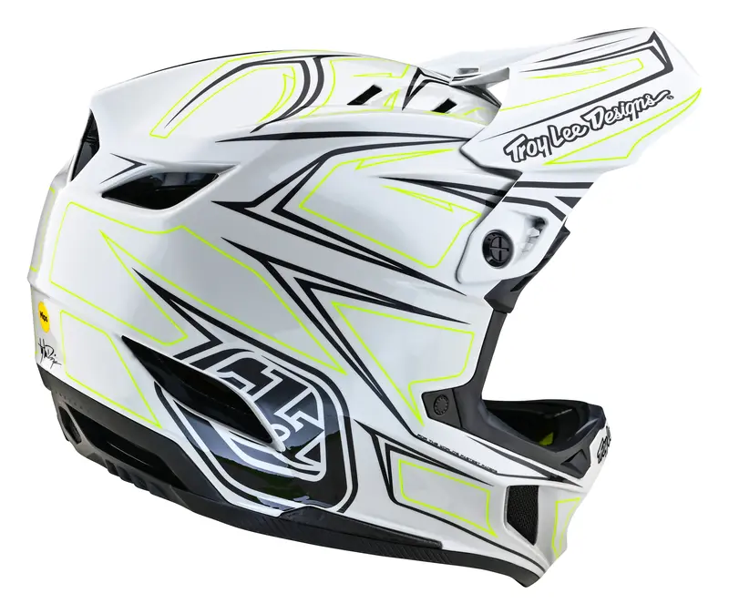 Troy Lee Designs D4 Composite Full Face Helmet With Mips - Pinned - Light Gray 5