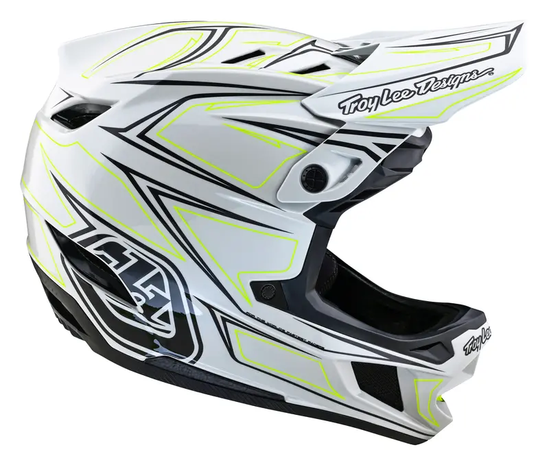 Troy Lee Designs D4 Composite Full Face Helmet With Mips - Pinned - Light Gray 6
