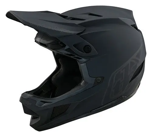 Troy Lee Designs D4 Composite Full Face Helmet With Mips - Stealth - Black 1
