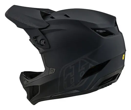 Troy Lee Designs D4 Composite Full Face Helmet With Mips - Stealth - Black 3