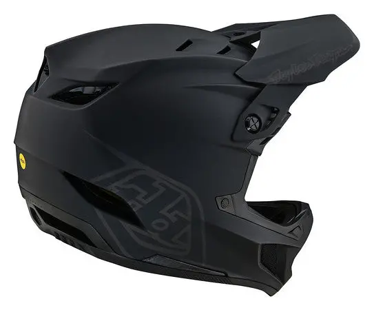 Troy Lee Designs D4 Composite Full Face Helmet With Mips - Stealth - Black 5