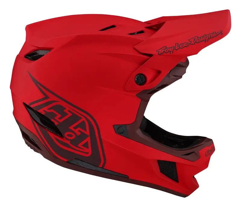 Troy Lee Designs D4 Composite Full Face Helmet With Mips - Stealth - Red - 2023 5