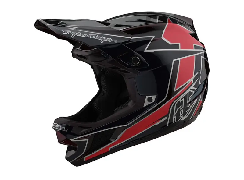 Troy Lee Designs D4 Composite Mips Full Face Helmet - Graph - Red - 2021 1