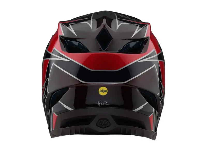 Troy Lee Designs D4 Composite Mips Full Face Helmet - Graph - Red - 2021 2