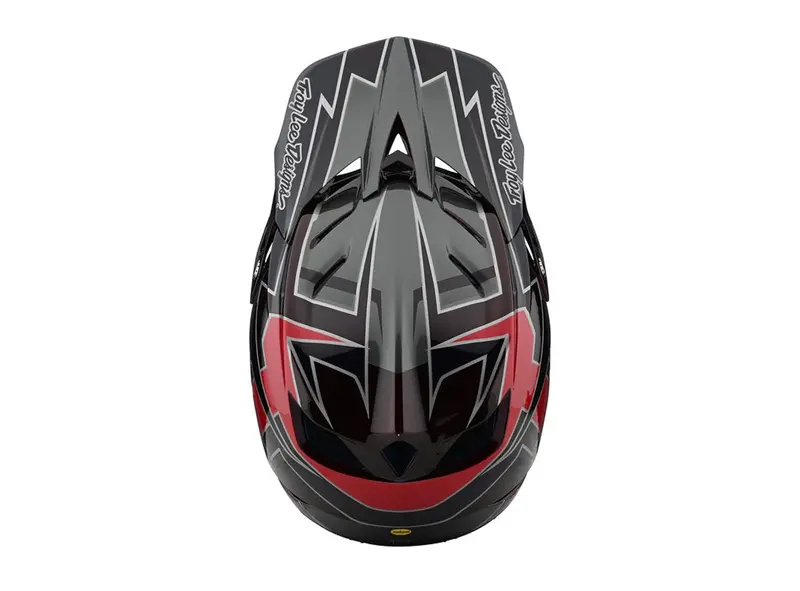 Troy Lee Designs D4 Composite Mips Full Face Helmet - Graph - Red - 2021 3