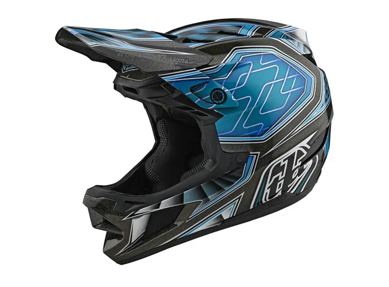 Troy Lee Designs D4 Composite Mips Full Face Helmet - Low Rider - Teal - 2021 1
