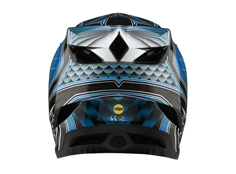 Troy Lee Designs D4 Composite Mips Full Face Helmet - Low Rider - Teal - 2021 2