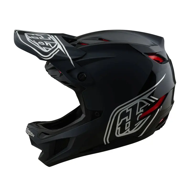 Troy Lee Designs D4 Polyacrylite Full Face Helmet - Shadow - Black 1